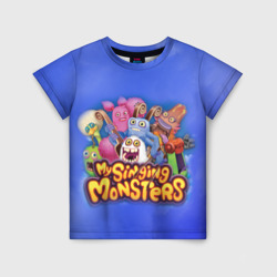 Детская футболка 3D My singing monsters поющие монстры