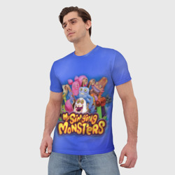 Мужская футболка 3D My singing monsters поющие монстры - фото 2