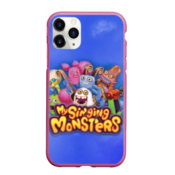 Чехол для iPhone 11 Pro Max матовый My singing monsters поющие монстры