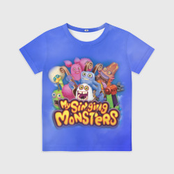 Детская футболка 3D My singing monsters поющие монстры
