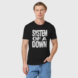 Мужская футболка хлопок System of a Down логотип - фото 2