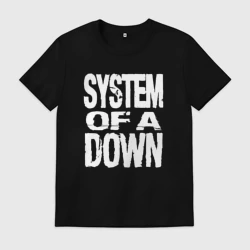 Мужская футболка хлопок System of a Down логотип