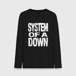 Мужской лонгслив хлопок System of a Down логотип