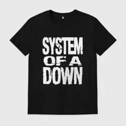Мужская футболка хлопок System of a Down логотип