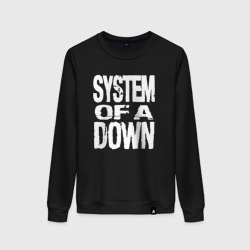 Женский свитшот хлопок System of a Down логотип