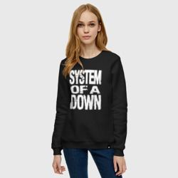 Женский свитшот хлопок System of a Down логотип - фото 2