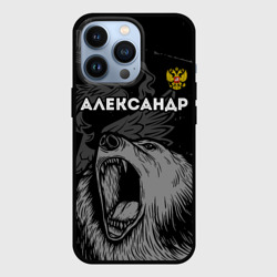 Чехол для iPhone 13 Pro Александр Россия Медведь