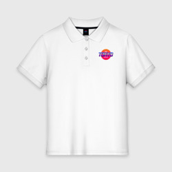 Женское поло хлопок Retrowave Tokyo