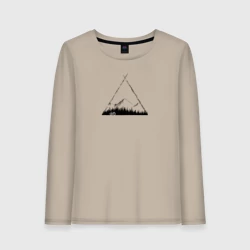 Женский лонгслив хлопок Грэвэл и горы
