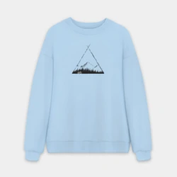 Мужской свитшот oversize без начеса хлопок Грэвэл и горы