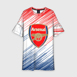 Детское платье 3D Арсенал Arsenal logo