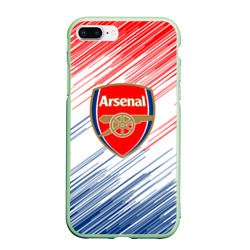 Чехол для iPhone 7Plus/8 Plus матовый Арсенал Arsenal logo