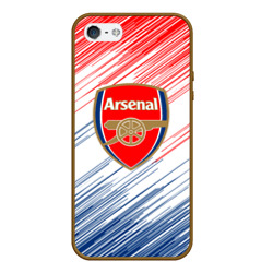 Чехол для iPhone 5/5S матовый Арсенал Arsenal logo