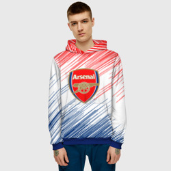Мужская толстовка 3D Арсенал Arsenal logo - фото 2