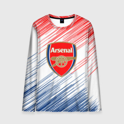 Мужской лонгслив 3D Арсенал Arsenal logo