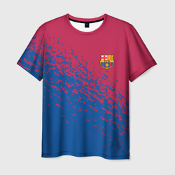 Мужская футболка 3D Barcelona маленькое лого