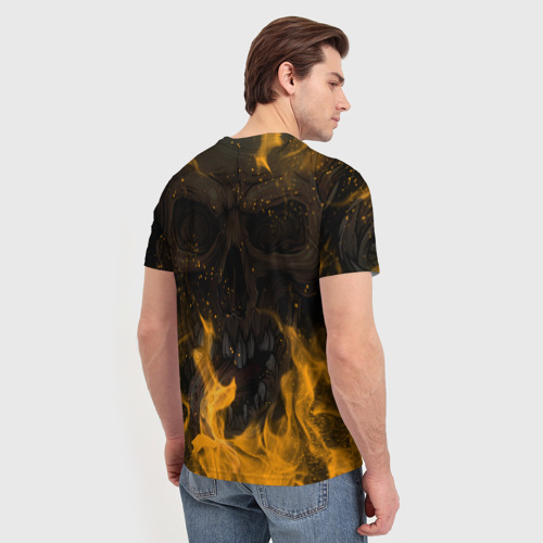 Мужская футболка 3D с принтом АРИЯ | РУССКИЙ РОК, вид сзади #2