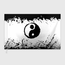 Флаг 3D Инь Янь Гранж
