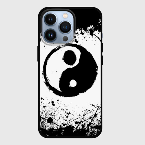 Чехол для iPhone 13 Pro Инь Янь Гранж, цвет черный