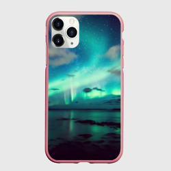 Чехол для iPhone 11 Pro Max матовый Aurora borealis