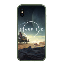 Чехол для iPhone XS Max матовый На поверхности Starfield