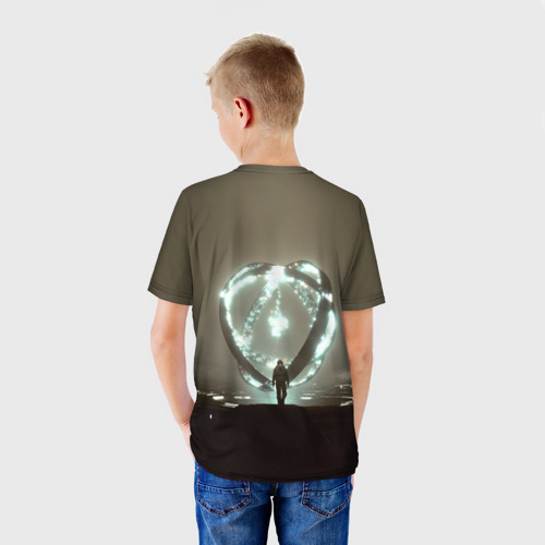 Детская футболка 3D с принтом Артефакт Starfield, вид сзади #2