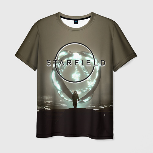 Мужская футболка с принтом Артефакт Starfield, вид спереди №1