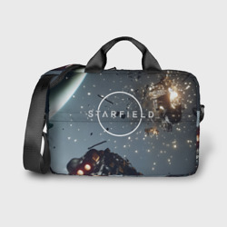 Сумка для ноутбука 3D Космический бой в Starfield