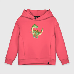 Детское худи Oversize хлопок Маленький Динозаврик