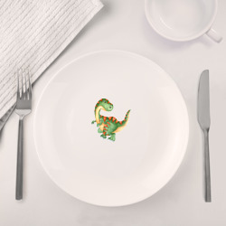 Набор: тарелка + кружка Маленький Динозаврик - фото 2