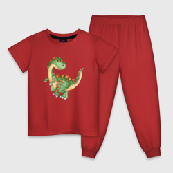Детская пижама хлопок Маленький Динозаврик