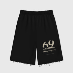 Женские шорты oversize футер хлопок Шевроле Камаро 69