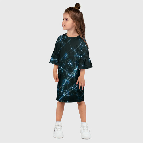 Детское платье 3D Neural Network, цвет 3D печать - фото 3
