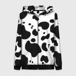 Женская толстовка 3D на молнии Пятна Далматина