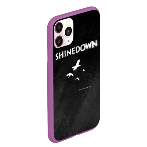 Чехол для iPhone 11 Pro Max матовый The Sound of Madness Shinedown, цвет фиолетовый - фото 3