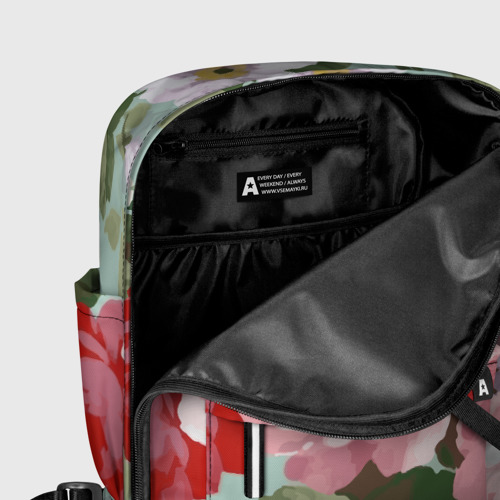 Женский рюкзак 3D с принтом Букет роз / Лето, фото #5