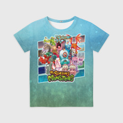 Детская футболка 3D Мои поющие монстры персонажи