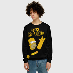 Мужской свитшот 3D Sex Pistols Гомер Симпсон рокер - фото 2