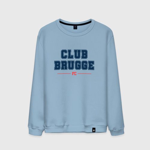 Мужской свитшот хлопок с принтом Club Brugge FC Classic, вид спереди #2