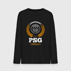 Мужской лонгслив хлопок Лого PSG и надпись Legendary Football Club