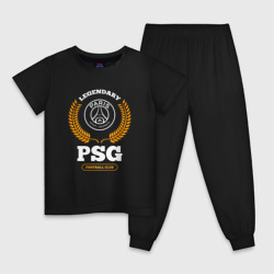 Детская пижама хлопок Лого PSG и надпись Legendary Football Club