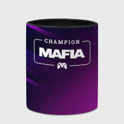 Кружка с полной запечаткой Mafia Gaming Champion: рамка с лого и джойстиком на неоновом фоне - фото 2