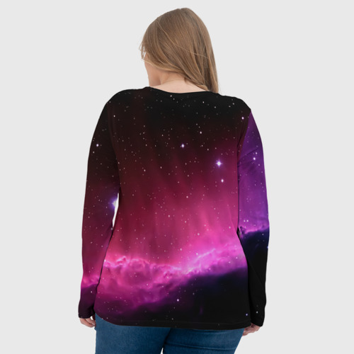 Женский лонгслив 3D Night Nebula, цвет 3D печать - фото 7