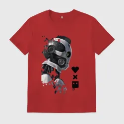 Мужская футболка хлопок xbot 4000 в профиль с лого