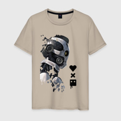 Мужская футболка хлопок xbot 4000 в профиль с лого