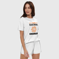 Женская пижама с шортиками хлопок Я инженер - фото 2