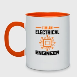 Кружка двухцветная Я инженер