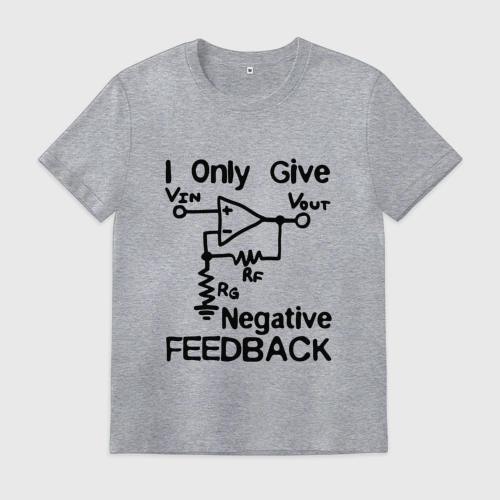 Мужская футболка хлопок Инженер - I only give negative feedback