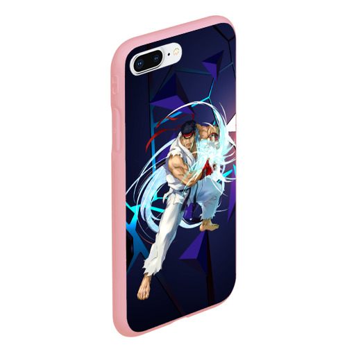 Чехол для iPhone 7Plus/8 Plus матовый Рю-Street Fighter, цвет баблгам - фото 3