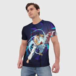Мужская футболка 3D Рю-Street Fighter - фото 2